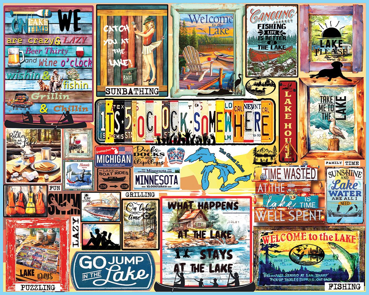 Lake Time (1952pz) - 1000 Piece Jigsaw Puzzle